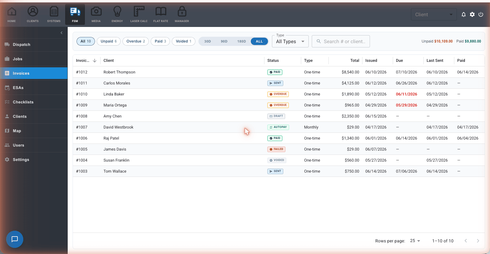 AirMatch payments tracking screen